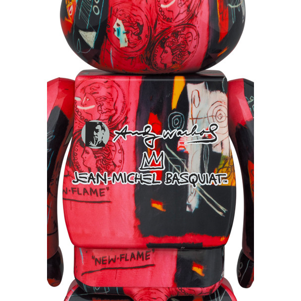 Be@rbrick 400% and 100% Andy Warhol X Jean Michel Basquiat #1