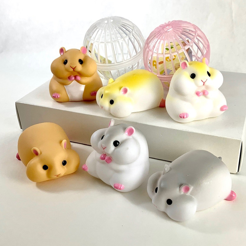 Soft Hamster Capsule Toys