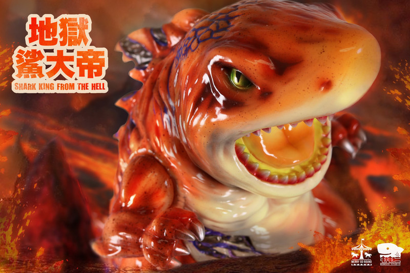 Shark King From The Hell Lava Version by Momoco PRE-ORDER SHIPS JUN 2021