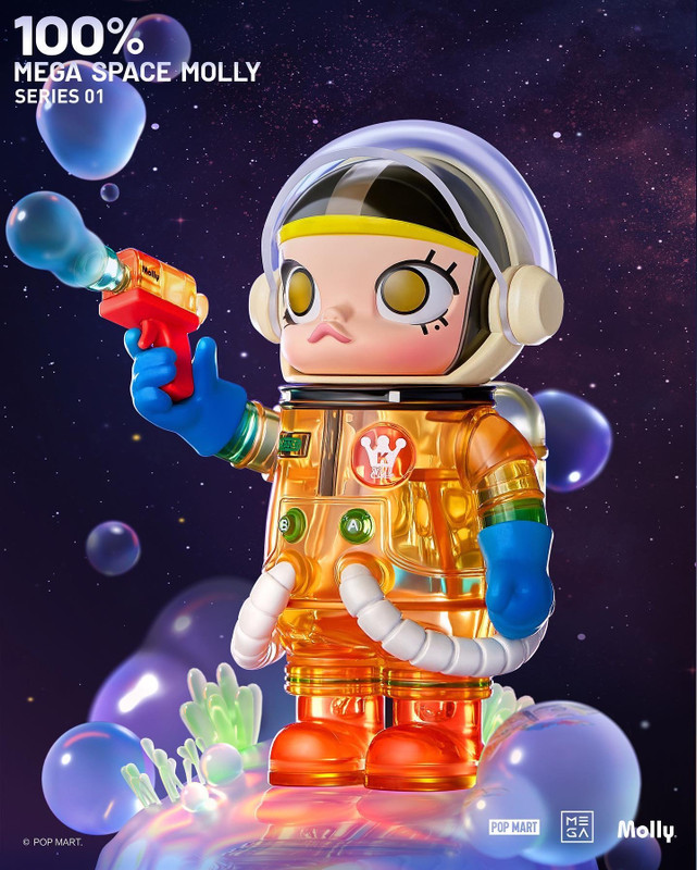 100% Mega Space Molly Series Blind Box by Kenny Wong