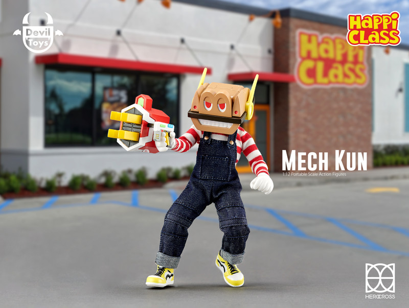 Burger Kun & Mech Kun 1:12 Scale Action Figure Set by HappiClass x Deviltoys PRE-ORDER SHIPS Q2 2023