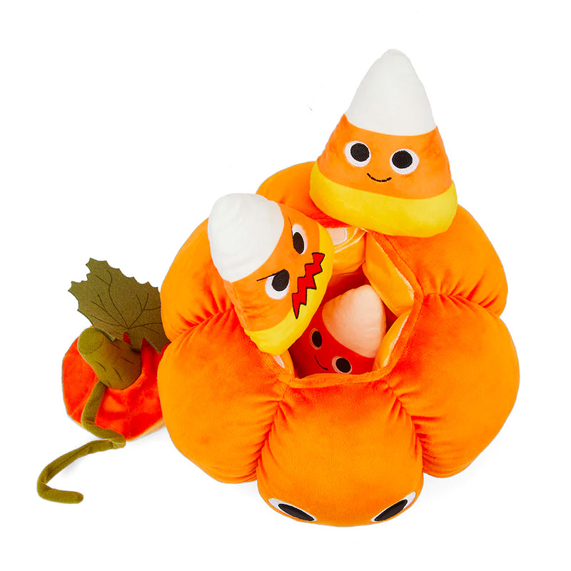 Yummy World Jack O'Lantern Interactive Plush With Candy Corns