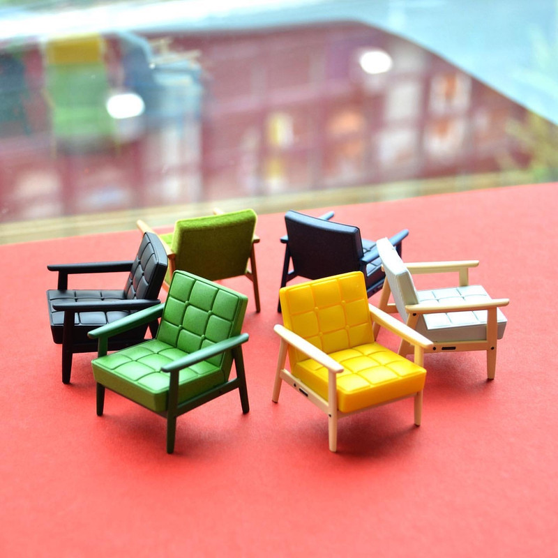 Karimoku60 Miniature Furniture K Chair 60th Anniversary Blind Box