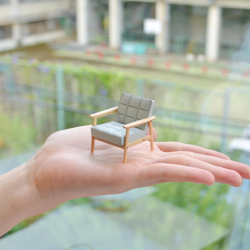 Karimoku60 Miniature Furniture K Chair 60th Anniversary Blind Box