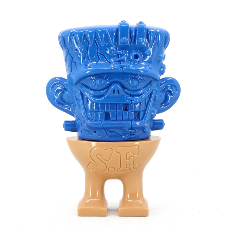 headlockstudio myce space friends ソフビ Space Friends Franken Crack Blue & Tan by Headlock Studio