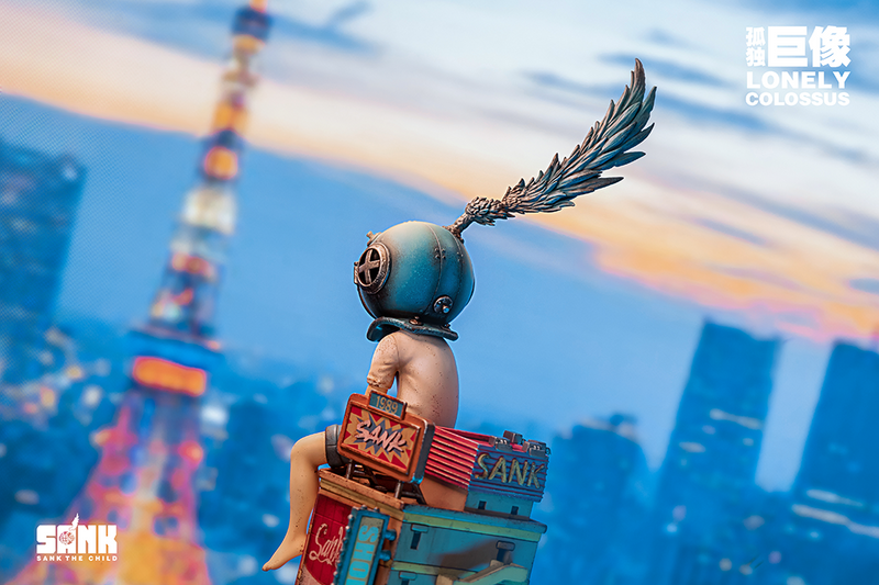 Lonely Colossus Rooftop Boy Blue by Sank Toys