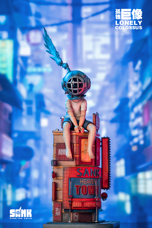 Lonely Colossus Rooftop Boy Blue by Sank Toys PRE-ORDER SHIPS MAR 2023