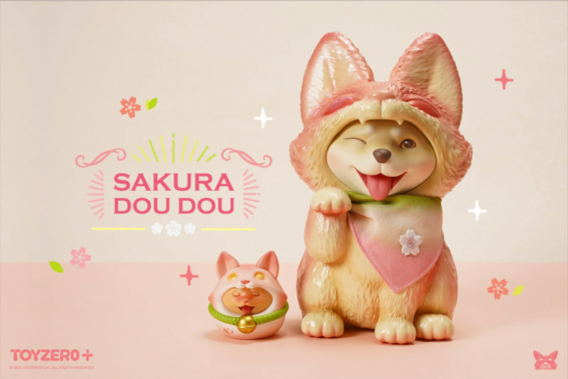 Lucky Dog Dou Dou Sakura x Dou Dou Daruma Sakura by Dog Together