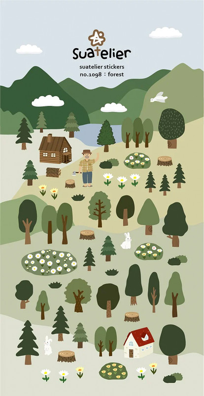 Suatelier Forest Sticker Sheet