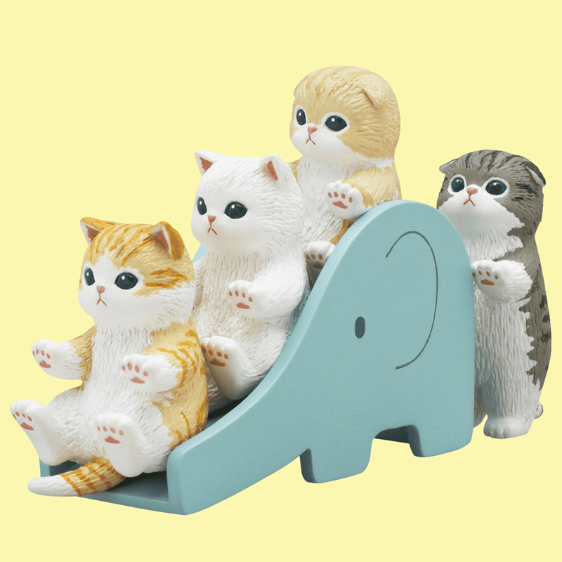 Cats on Slide Blind Box by Mofusand