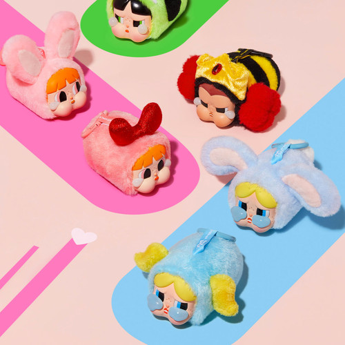 正規品/Crying PowerpuffGirls &Lazy Panda/紙袋 CRYBABY x Powerpuff Girls Series Figures | Blind Boxes - POP