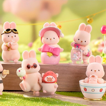 Momo Bunny Strawberry Town Series Blind Box - myplasticheart