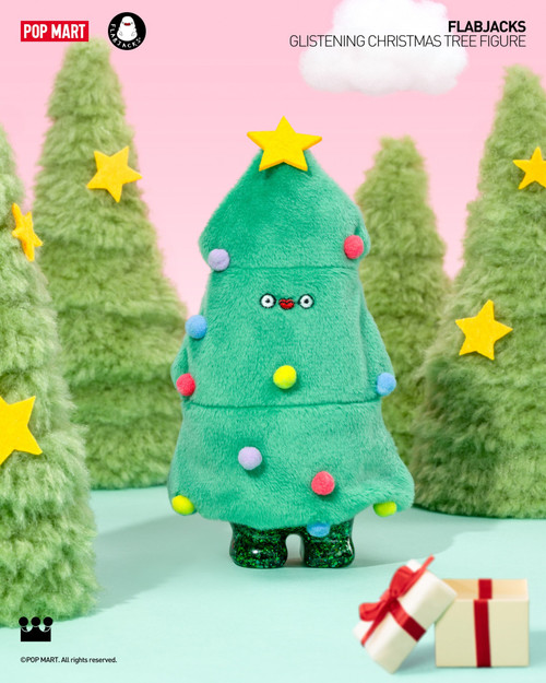 FLABJACKS Glistening Christmas Tree Figure - myplasticheart