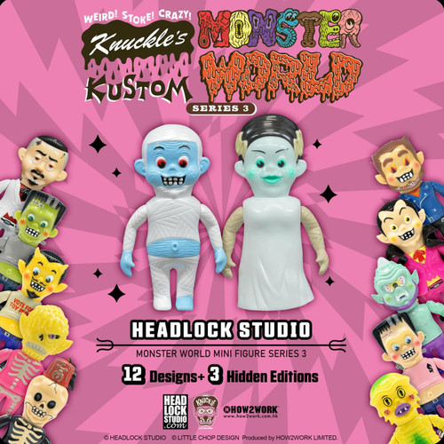 Monster World Mini Figure Series 3 Blind Box by Knuckle x Headlock