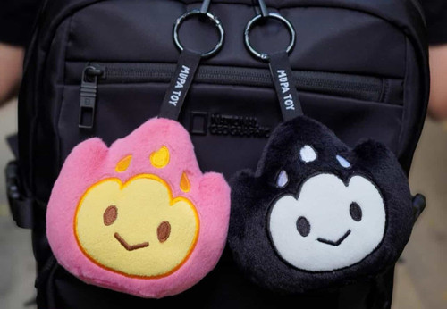 Flamey Plush Keychain by Mupa - myplasticheart