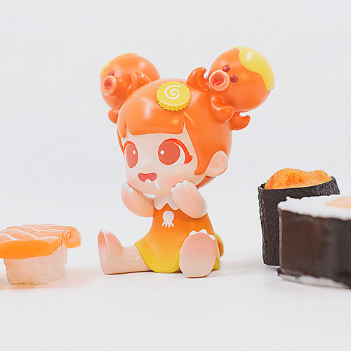 Yaya Octopus Orange by Moe Double Studio - myplasticheart