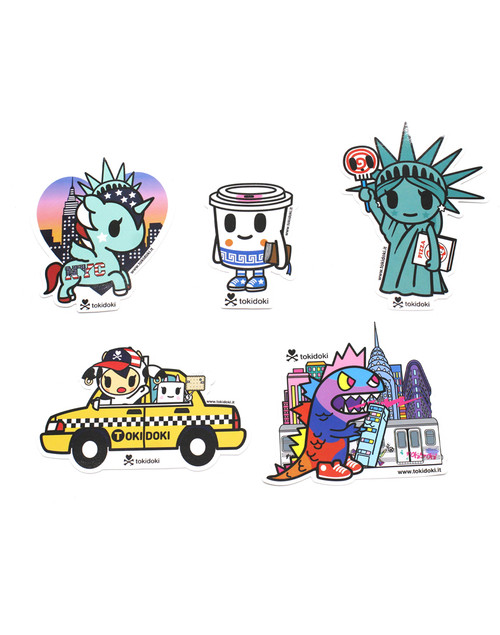 Tokidoki NYC Collection 5 Pack Stickers - myplasticheart