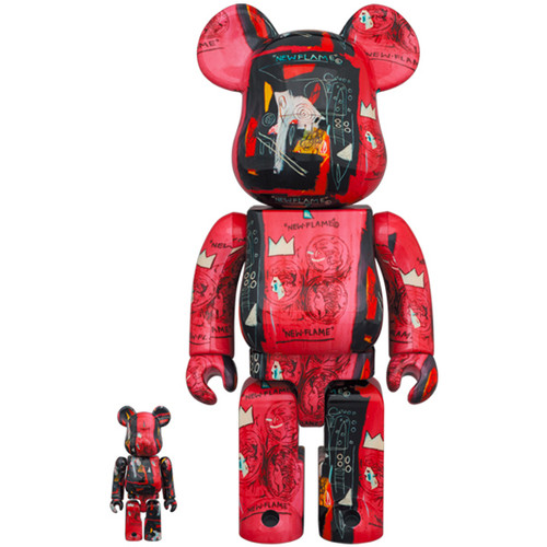 Be@rbrick 400% and 100% Andy Warhol X Jean Michel Basquiat