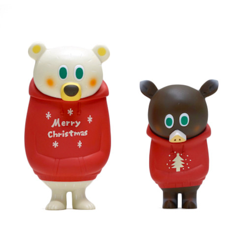 Mini BG Bear + Woo Xmas Set by Kohei Ogawa - myplasticheart