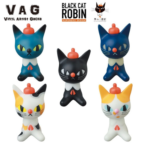 Vinyl Artist Gacha Series 31 Black Cat Robin by Kuroneko Design