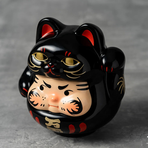 200% PP Lucky Cat Daruma (Black Cat Edition)