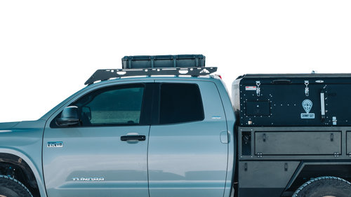 The Little Bear (2007-2021 Tundra Double Cab Roof Rack) Wind Fairing - Full Height (No Light Bar)