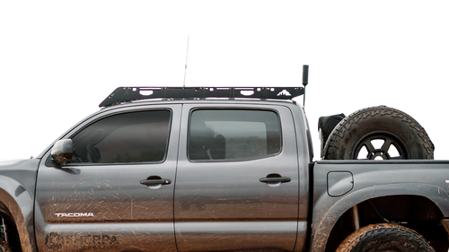 The Grand Teton (2005-2023 Tacoma Double Cab Roof Rack) Wind Fairing - Full Height (No Light Bar)