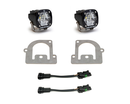 Baja Designs S1 Fog Light Kit Clear with Wiring Harness