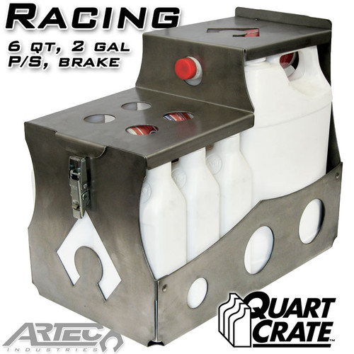 Artec Industries Racing Quart Crate 6 Qts Brake P/S 2 Gallons