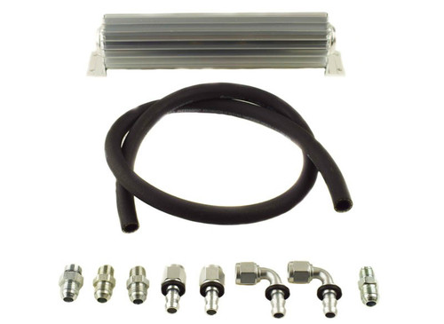 PSC Motorsports Upgraded #8 Return Line Hose Kit with Heat Sink Fluid Cooler Kit for 2012-18 Jeep JK