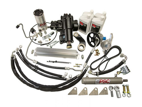 PSC Motorsports Cylinder Assist Steering Kit Weld On 8.0 Afm Axle 1.375 Tie Rod PSC Steering