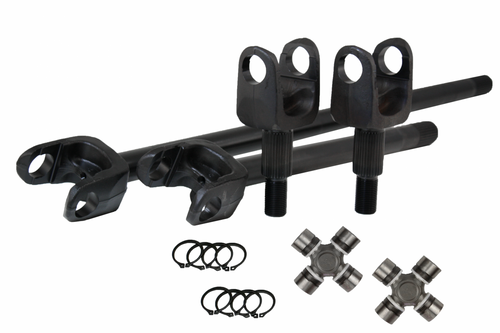 Discovery Series JK Dana 30 4340 Chromoly Front Axle Kit Larger 1350 Style U-Joints Revolution Gear and Axle
