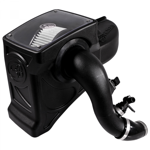 S&B Filters Cold Air Intake For 16-19 Chevrolet Colorado GMC Canyon 2.8L Duramax Dry Dry Extendable White S&B