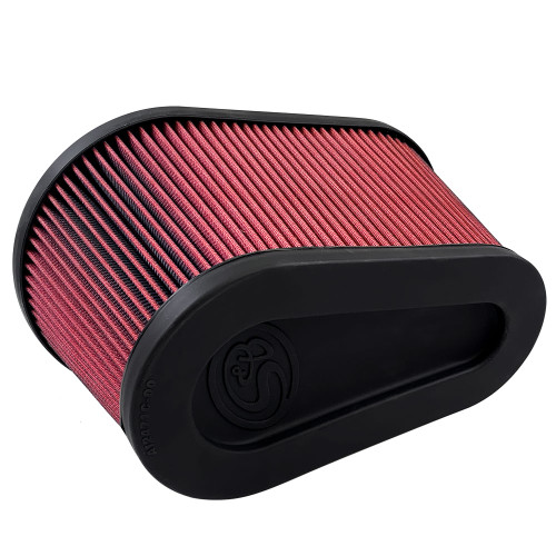 S&B Filters Air Filter For Intake Kits 75-5136 / 75-5136D Oiled Cotton Cleanable Red S&B