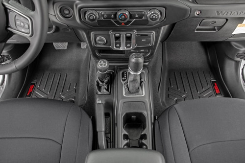 Heavy Duty Floor Mats Front & Rear w/Under Seat Lockable Storage-20 Gladiator JT Rough Country
