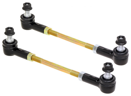 Adjustable Sway Bar End Link Kit (8 1/2 Inch Long Rods w/ Sealed Rod Ends and Jam Nuts pair) RockJock 4X4