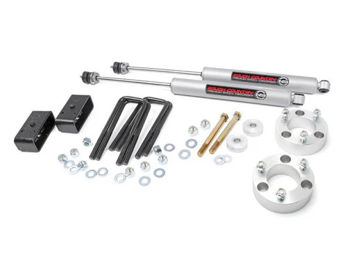 Rough Country 3 Inch Suspension Lift Kit Lifted N3 Struts & V2 Shocks for Toyota Tacoma