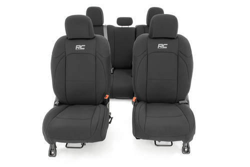 Seat Covers Front and Rear w/ Cup Holder 20-21 Jeep Gladiator JT Rough Country