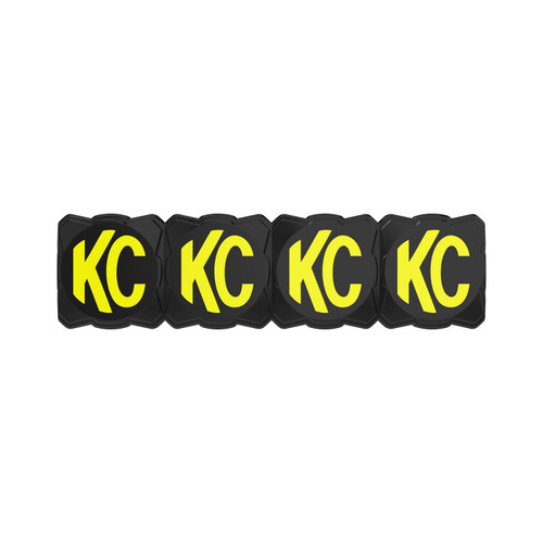 KC HiLiTES Cover FLEX ERA LED Light Bar 10in Black Yellow EA