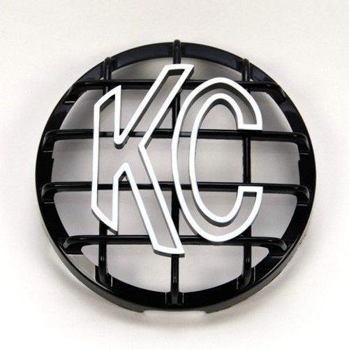 KC HiLiTES Stone Guard 6in ABS Plastic Black White EA