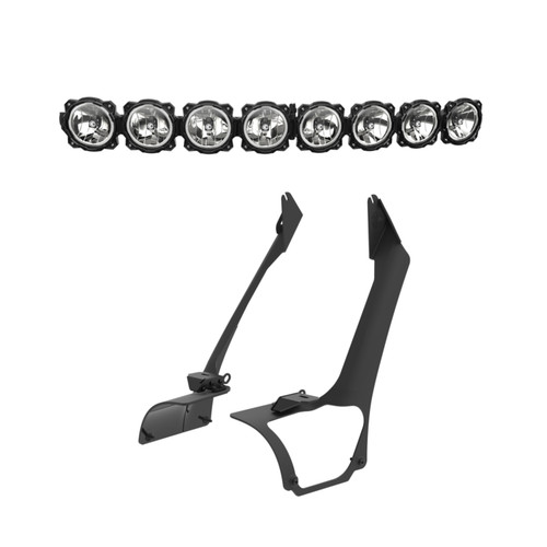 KC HiLiTES Pro6 Gravity LED 50in 8-Light Overhead Combo System Jeep 4xe
