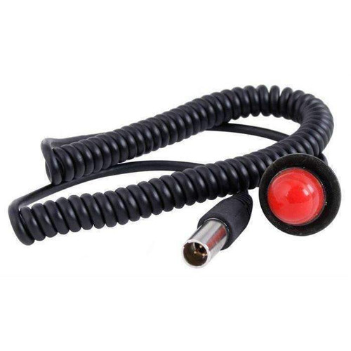 Rugged Radios Hole Mount Steering Wheel Push to Talk (PTT) with Coil Cord
