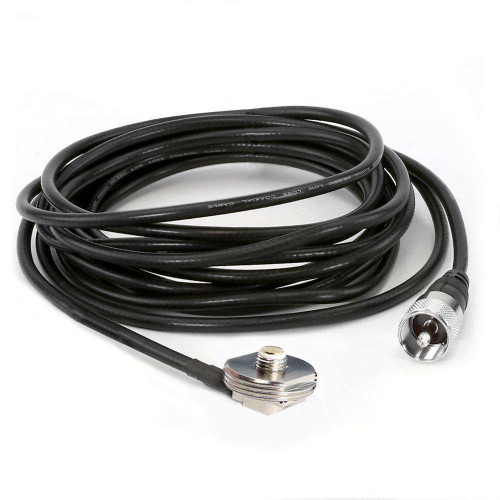 Rugged Radios 15 Ft Antenna Coax Cable with 3/8 NMO Mount