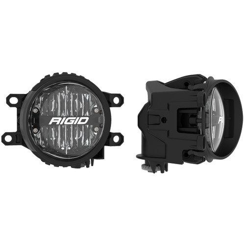 Rigid Industries Fog Mount Kit With 1 Set 360-Series 4.0 Inch SAE White Lights
