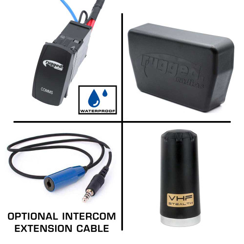 Rugged Radios Alpha Accessory Pack For Intercom Radio Communication Systems