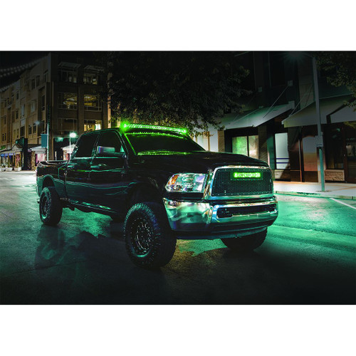 Rigid Industries 40 Inch LED Light Bar Single Row Curved Blue Backlight Radiance Plus