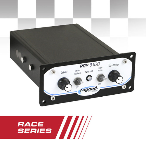 Rugged Radios RRP5100 PRO Race Series Panel Mount 2 Person Intercom