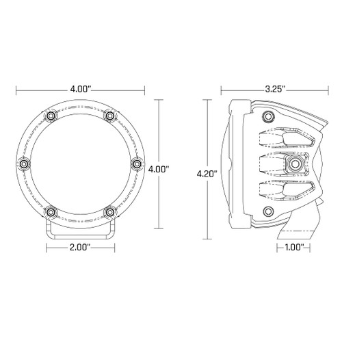 Rigid Industries 360-Series Pro SAE Fog White Pair