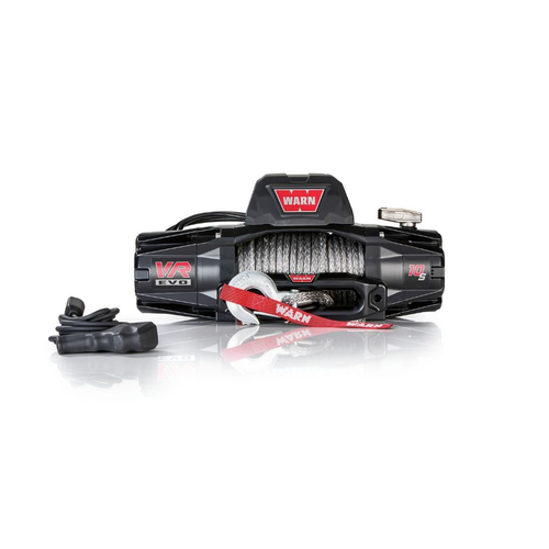 Warn vr evo 10s standard duty 10000lb winch with synthetic rope