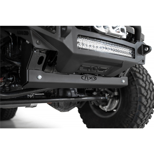 Addictive Desert Designs Aluminum Sway Bar Skid Plate in Hammer Black